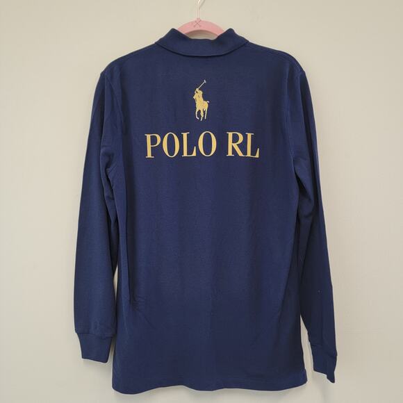 NWT Ralph Lauren Teddy Long Sleeve Polo Navy Small - Picture 8 of 12
